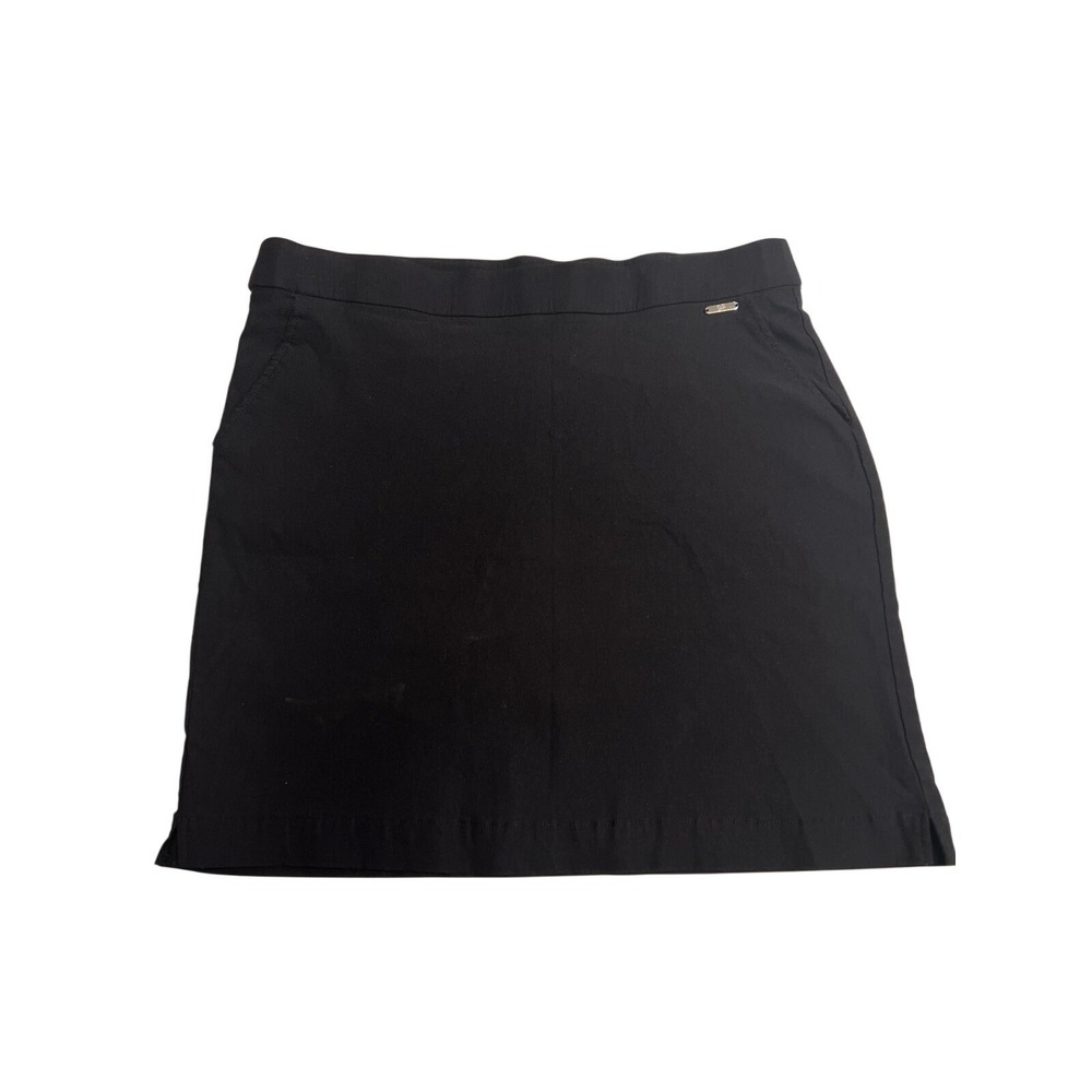 Rafaella Womens Black Active Skort Built-in‎ Shorts Pockets RSBSF071 Large